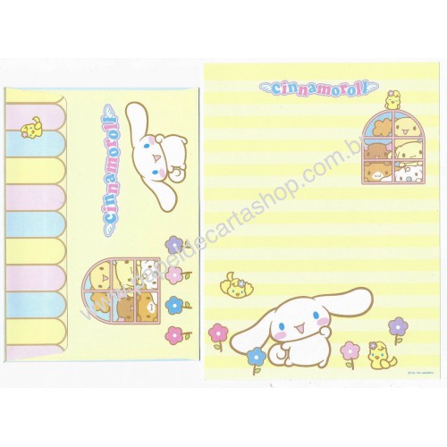 Ano 2004 Conjunto Papel de Carta Cinnamoroll 15 Edição Especial Sanrio