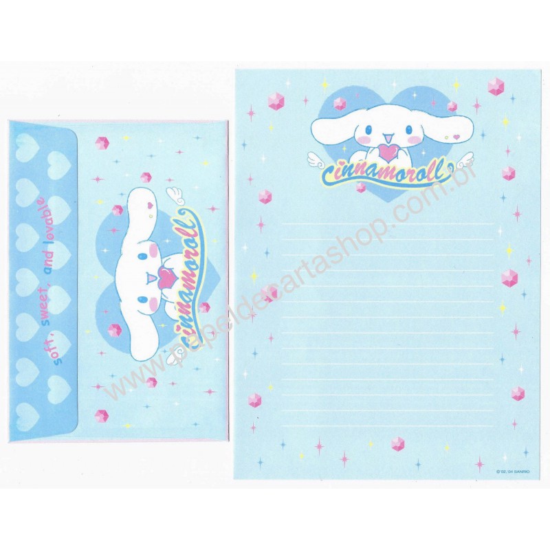 Ano 2004 Conjunto Papel de Carta Cinnamoroll 18 Edição Especial Sanrio