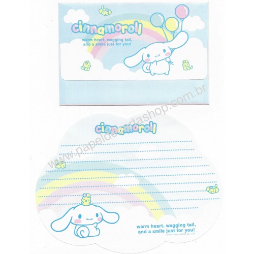 Ano 2004. Conjunto de Papel de Carta Cinnamoroll Cloud Sanrio