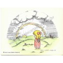 Notelette Antigo Importado Joan Walsh Anglund Rainbow Hallmark