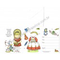 Notecard Antigo Importado Joan Walsh Anglund Birthday
