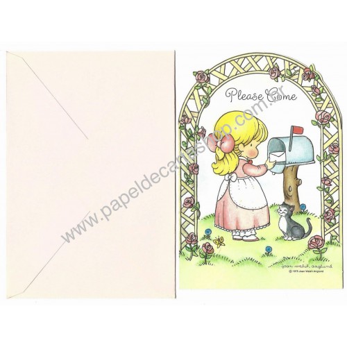 Notecard Cartão Antigo Joan Walsh Anglund CRS Hallmark