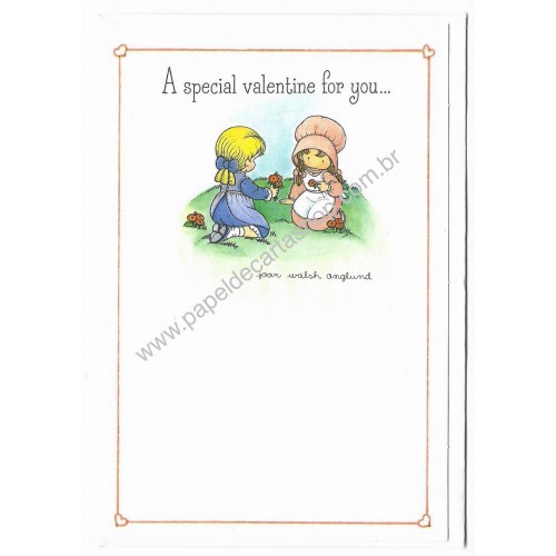 Notecard Antigo Special Valentine Joan Walsh Anglund Hallmark