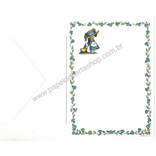Conjunto de Papel de Carta Antigo Joan Walsh Anglund Hallmark