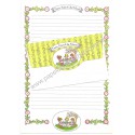 Conjunto de Papel de Carta Antigo Joan Walsh Anglund Wolfpit Japan