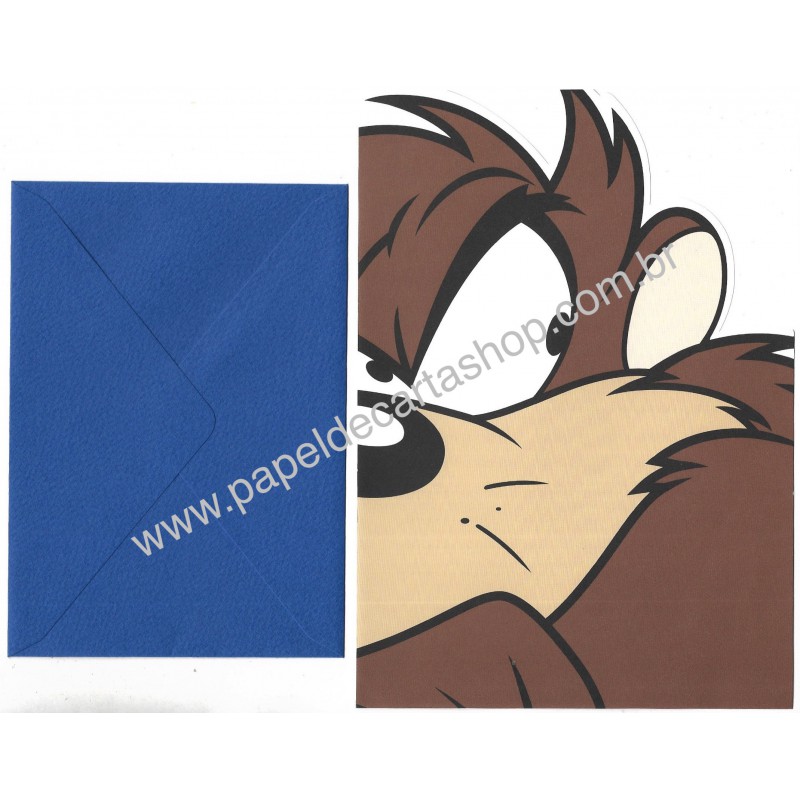 Conjunto de Papel de Carta ANTIGO IMPORTADO Looney Tunes TAZ Warner