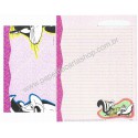 Conjunto de Papel de Carta Looney Tunes Personagens 3 - Warner