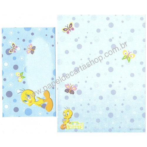 Conjunto de Papel de Carta Tweety CAZ - Warner