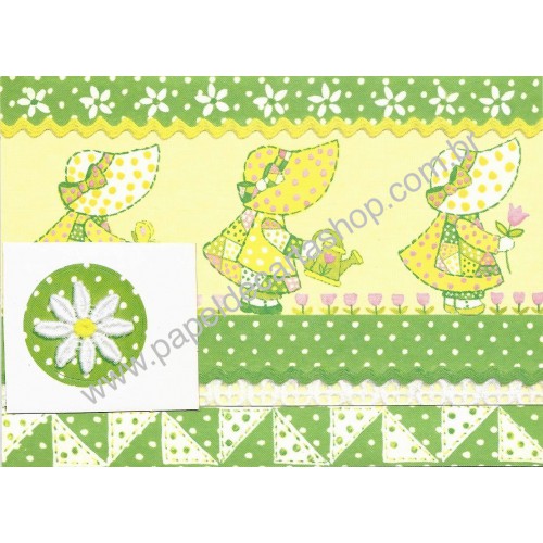 Postalete Antigo Importado SUN BONNET CVD Hallmark