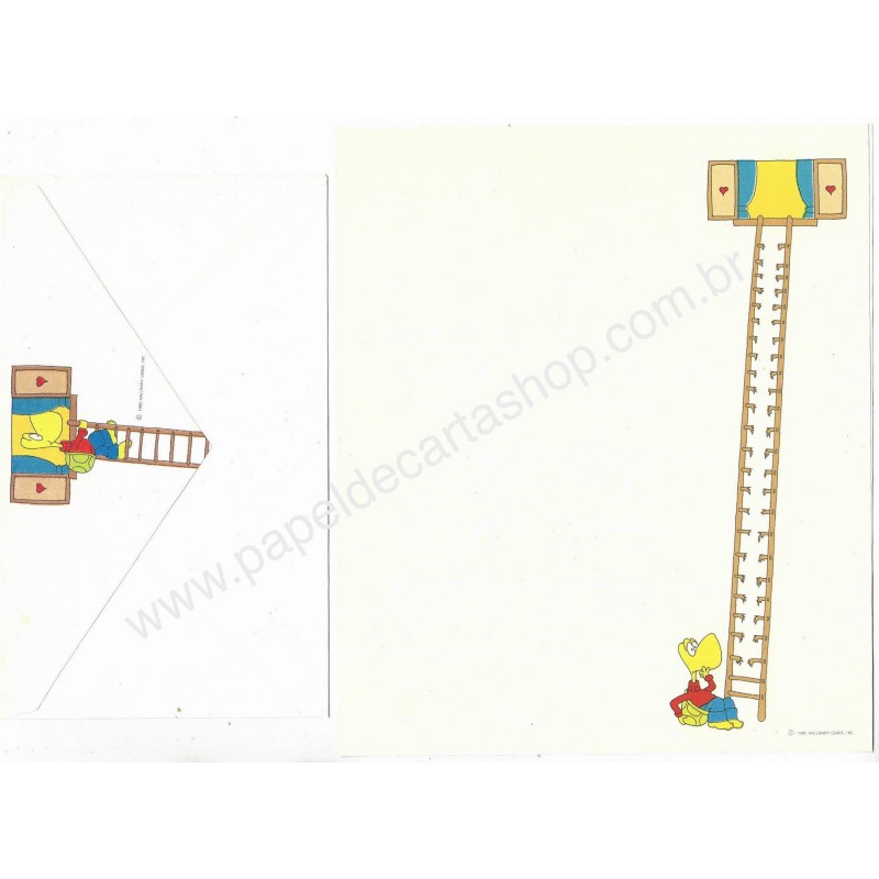 Conjunto de Papel de Carta Antigo Turtle 2 Hallmark