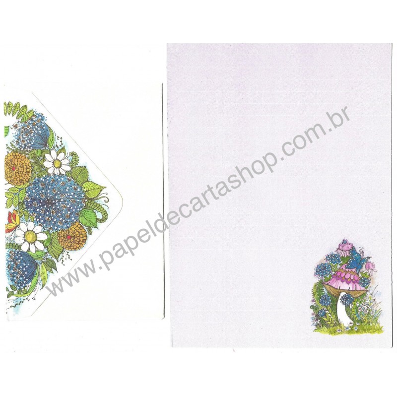 Conjunto de Papel de Carta Antigo Importado Favorite Things CLL Mead