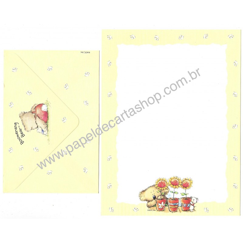 Conjunto de Papel de Carta Antigo Importado Boomerang Bear AGC, Inc.