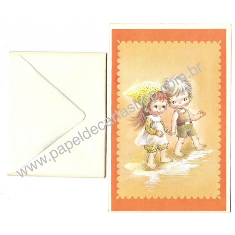 Conjunto de Papel de Carta Antigo Importado CNL Darling B1