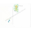 Conjunto de Papel de Carta Antigo Importado God Love Ya - American Greetings