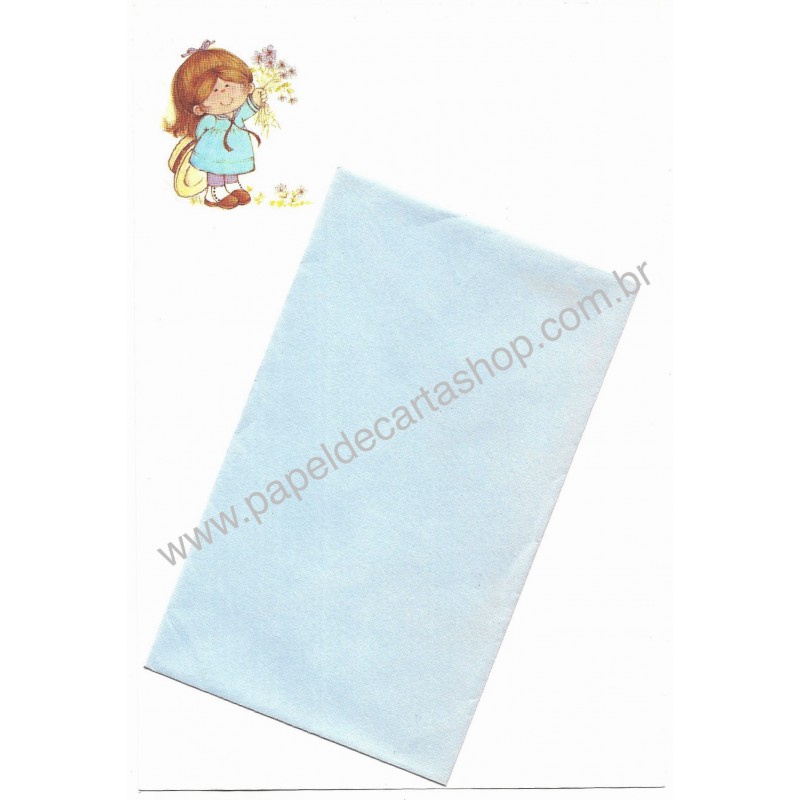 Conjunto de Papel de Carta Antigo Importado H&F Hallmark