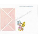 Conjunto de Papel de Carta Antigo Importado Rose Dots CRS