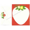 Conjunto de Papel de Carta Antigo Importado Strawberry Hmk