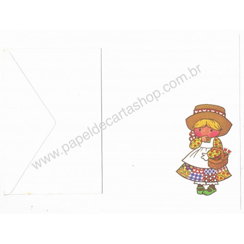 Conjunto de Papel de Carta Antigo Importado Yellow