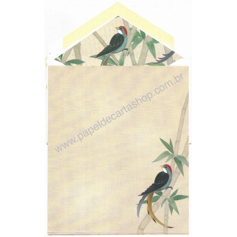 Conjunto de Papel de Carta Importado Bird CBG Hallmark