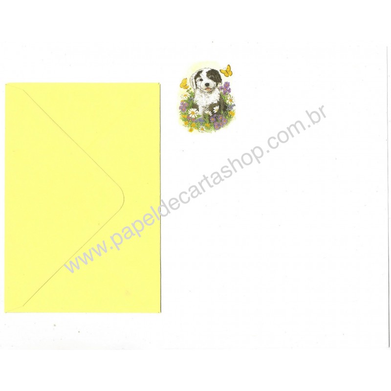 Conjunto de Papel de Carta Importado DOG CAM