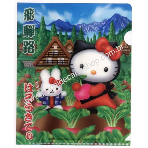 Ano 2002. Pasta L Colecionável Hello Kitty Regional Gotochi Kitty 02