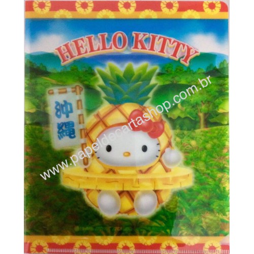 Ano 2003. Pasta L Colecionável Hello Kitty Regional Gotochi Kitty 12