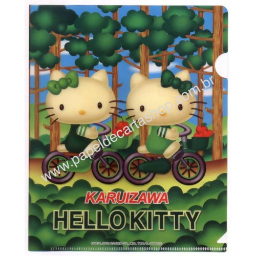 Ano 2002. Pasta L Colecionável Hello Kitty Regional Gotochi Kitty 15