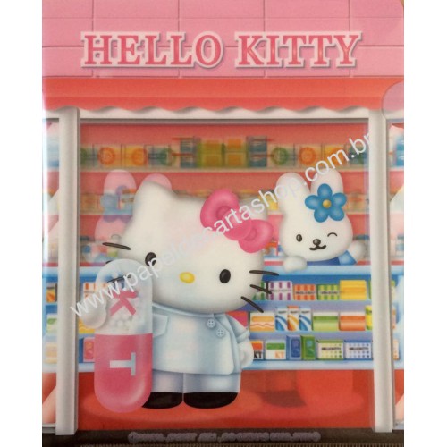 Ano 2003. Pasta L Colecionável Hello Kitty Regional Gotochi Kitty 17