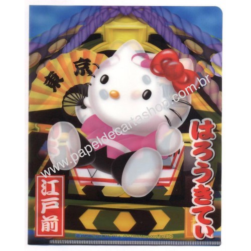 Ano 2004. Pasta L Colecionável Hello Kitty Regional Gotochi Kitty 31