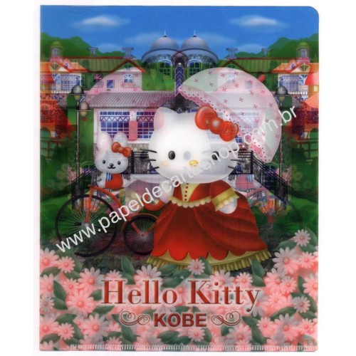 Ano 2003. Pasta L Colecionável Hello Kitty Regional Gotochi Kitty 40