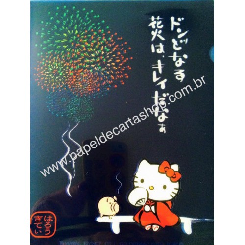 Ano 2003. Pasta L Colecionável Hello Kitty Regional Gotochi Kitty 48