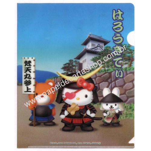 Ano 2001. Pasta L Colecionável Hello Kitty Regional Gotochi Kitty 49