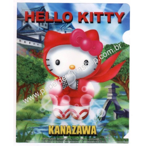 Ano 2001. Pasta L Colecionável Hello Kitty Regional Gotochi Kitty 51