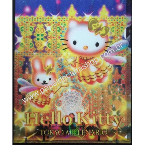Ano 2003. Pasta L Colecionável Hello Kitty Regional Gotochi Kitty 26