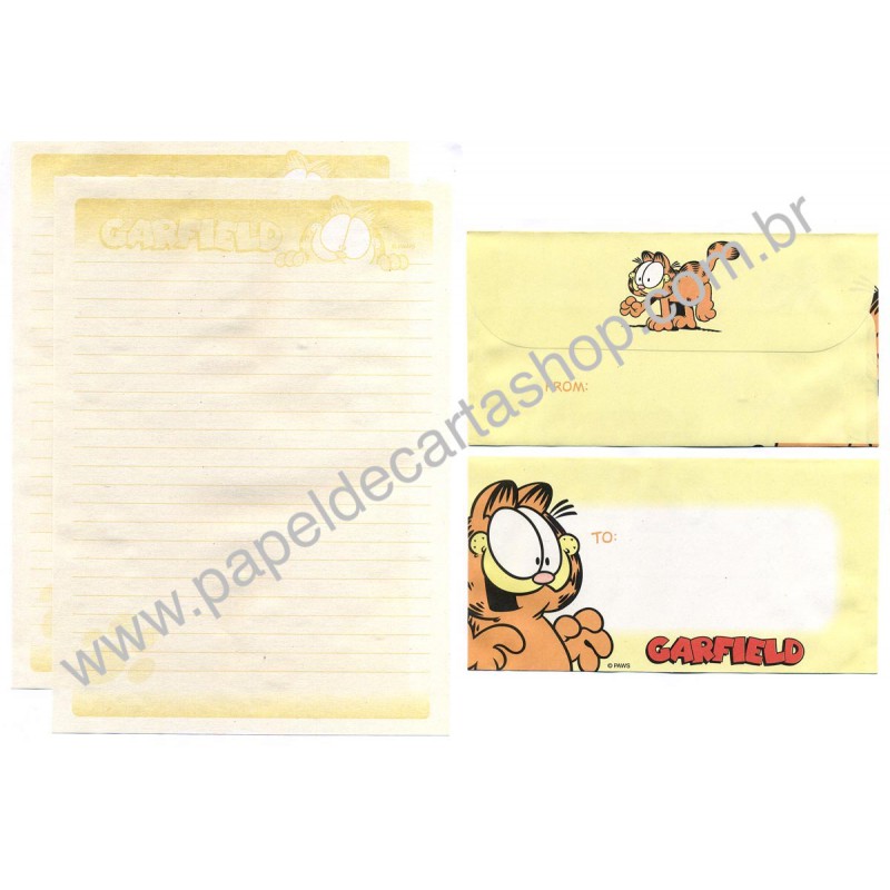 Conjunto de Papel de Carta Garfield CLL