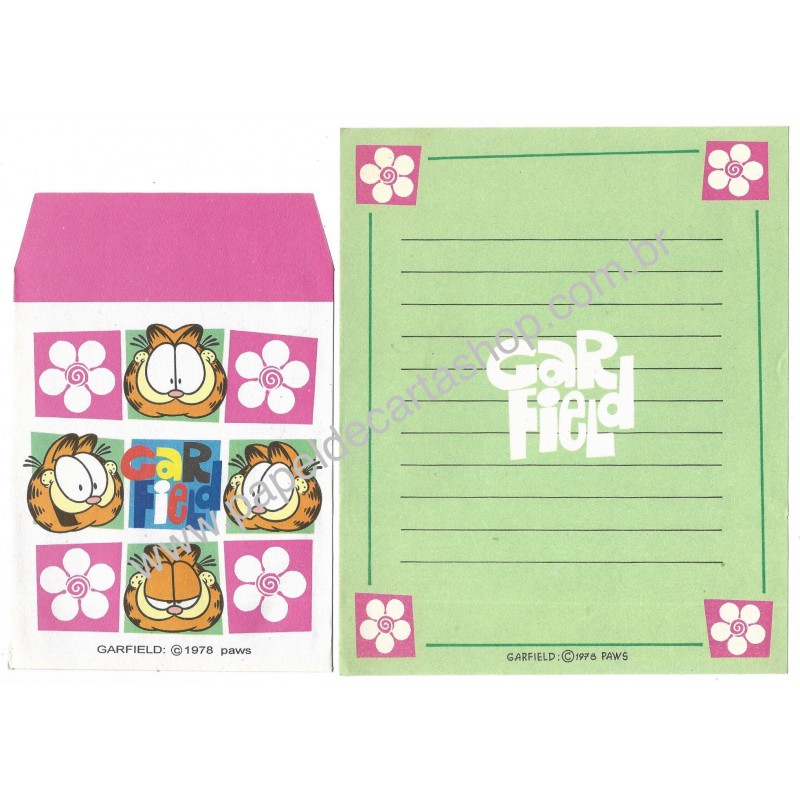 Conjunto de Papel de Carta Garfield CVD - Paws