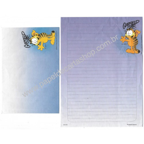 Conjunto de Papel de Carta Garfield CLL A3 CARDS HALLMARK