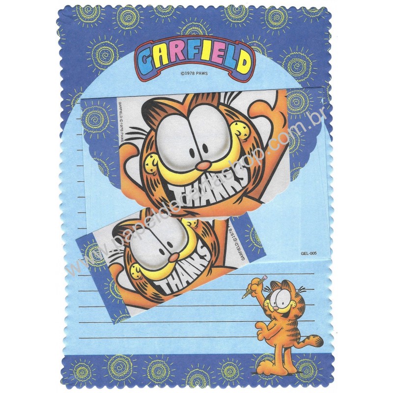 Conjunto de Papel de Carta Garfield GEL-005 - Paws