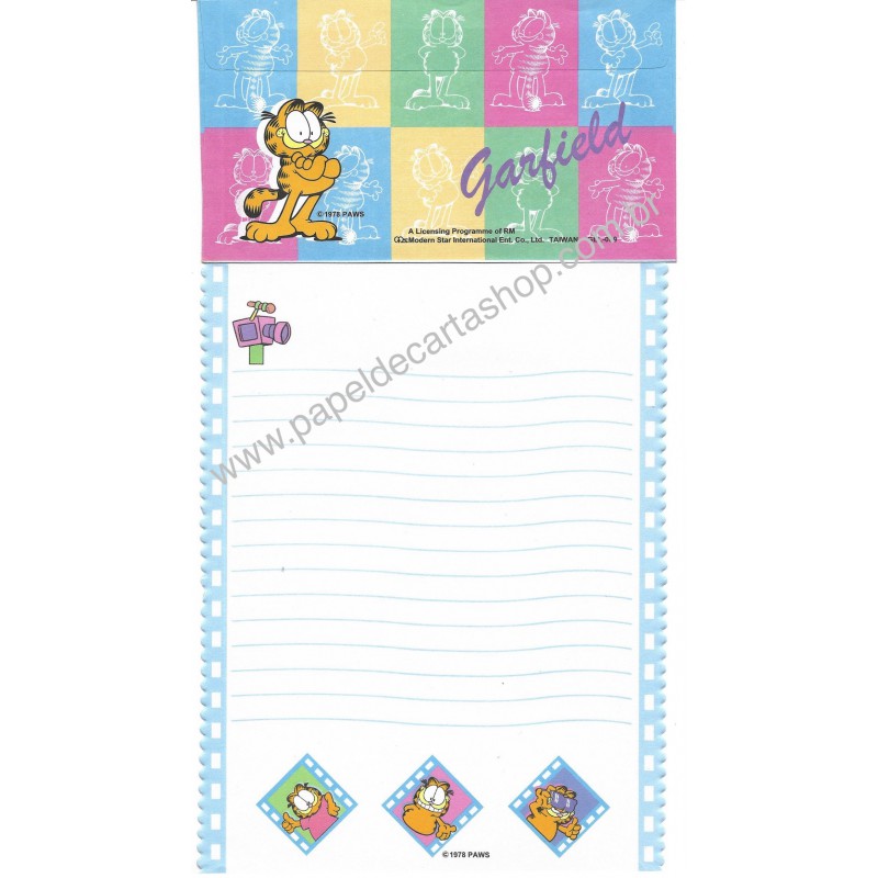 Conjunto de Papel de Carta Garfield GEL-009 - Paws