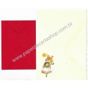 Conjunto de Papel de Carta Antigo Importado Sianinha Hallmark