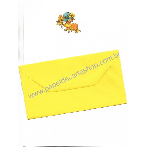 Conjunto de Papel de Carta Antigo Importado Maria G AG