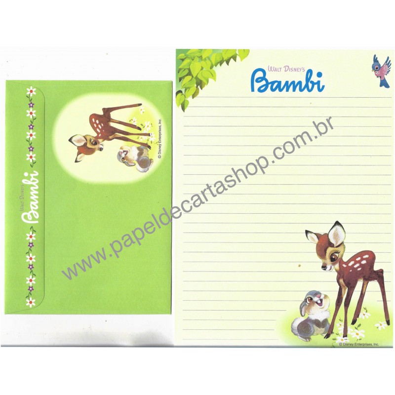 Conjunto de Papel de Carta Disney Bambi - Disney Enterprises