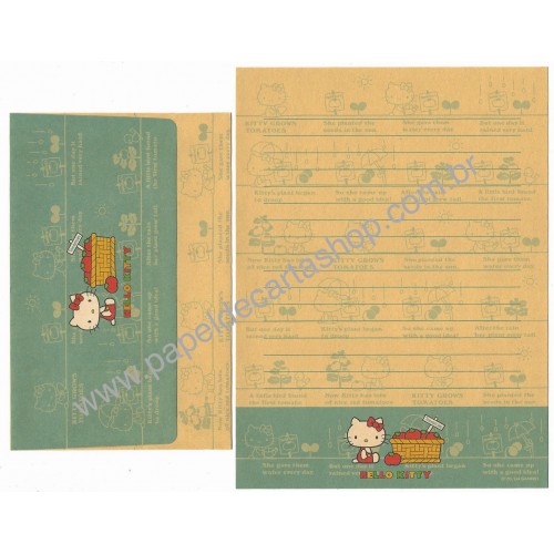 Ano 2004. Conjunto Hello Kitty TOMATOES 2 Sanrio