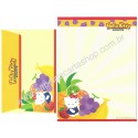 Ano 2004. Conjunto de Papel de Carta Hello Kitty Fruit Paradise Sanrio