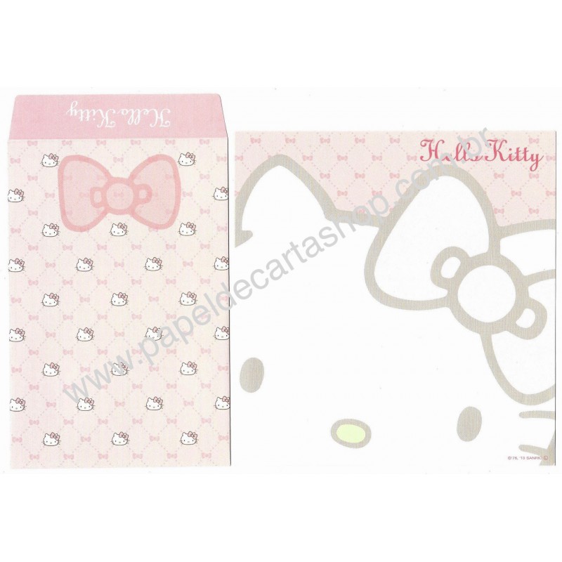 Ano 2013. Kit 4 Conjuntos de Papel de Carta Hello Kitty Sanrio