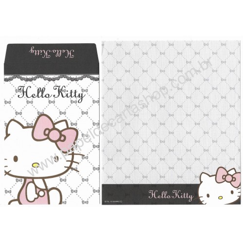 Ano 2013. Kit 4 Conjuntos de Papel de Carta Hello Kitty Sanrio