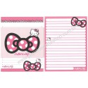 Ano 2014. Kit 2 Conjuntos de Papel de Carta Hello Kitty Dots Sanrio