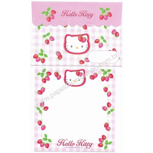 Ano 2009. Conjunto de Papel de Carta Hello Kitty 35th C4 Sanrio