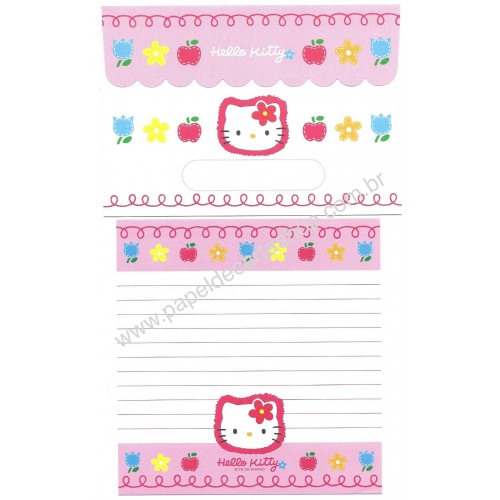 Ano 2009. Conjunto de Papel de Carta Hello Kitty 35th C2 Sanrio