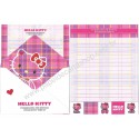 Ano 2009. Conjunto de Papel de Carta Hello Kitty Tartan 35th C3 Sanrio